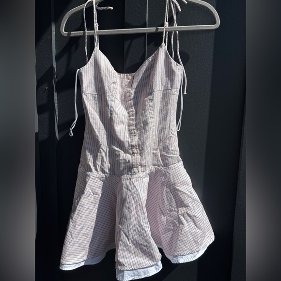 Zara Short Striped Spaghetti Strapped Dress Size XS - Picture 6 of 13